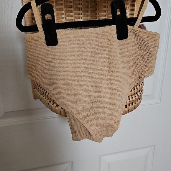 Kids Tan Bikini Top And Bottoms - Picture 4 of 7